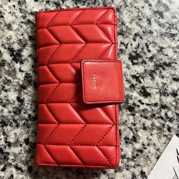 Fossil orange wallet - Picture 2 of 3